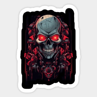 Taking a trip back in time with this skull Sticker